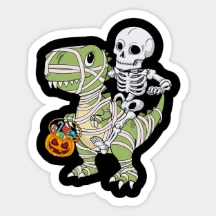 Halloween Shirts for Boys Men Dinosaur T rex Mummy Pumpkin Sticker